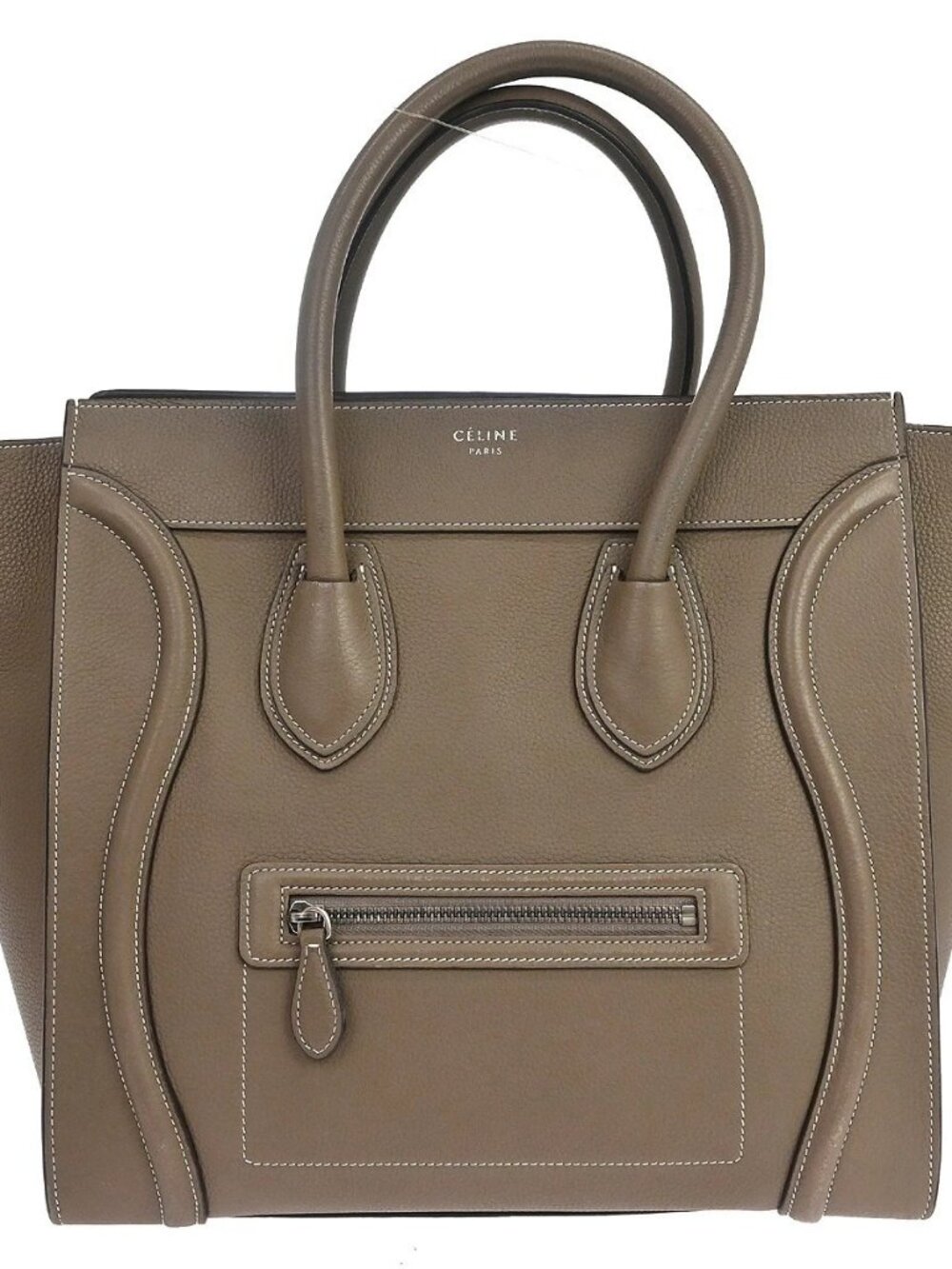 Celine Brown Mini Luggage Tote Handbag F-LA-0174